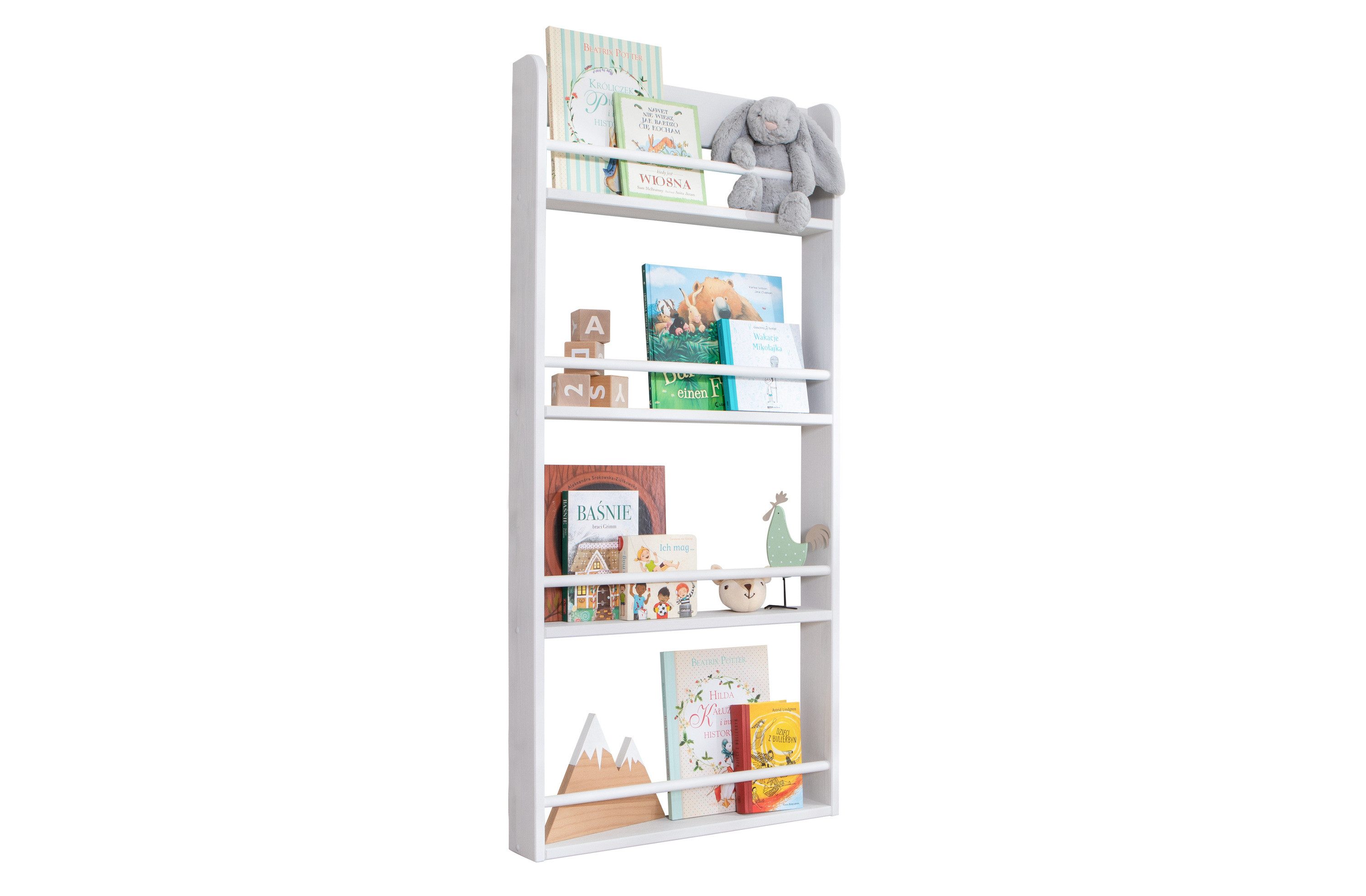 Ticaa Wandregal Kinder Bücherregal Toni 55x80 & 60x130, in verschiedenen Fa günstig online kaufen