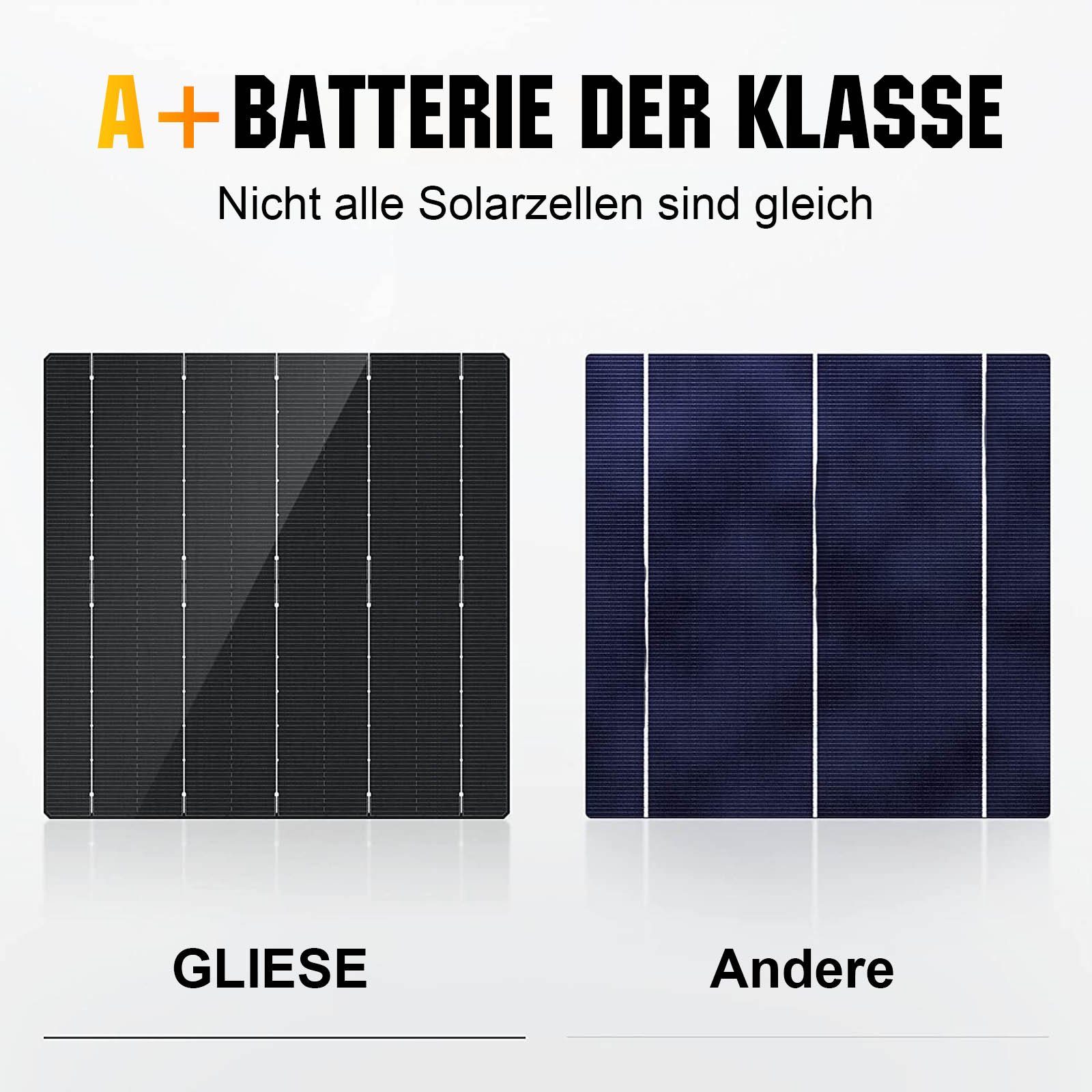 GLIESE Solarmodul 12V Mono Solarpanel 100W 150W 200W 300W Watt für Balkonkraftwerk, 100,00 W, Monokristallin, (1-St., 1 Stücke Solarmodul), Erweiterbar durch Se – Bild 4 von 5