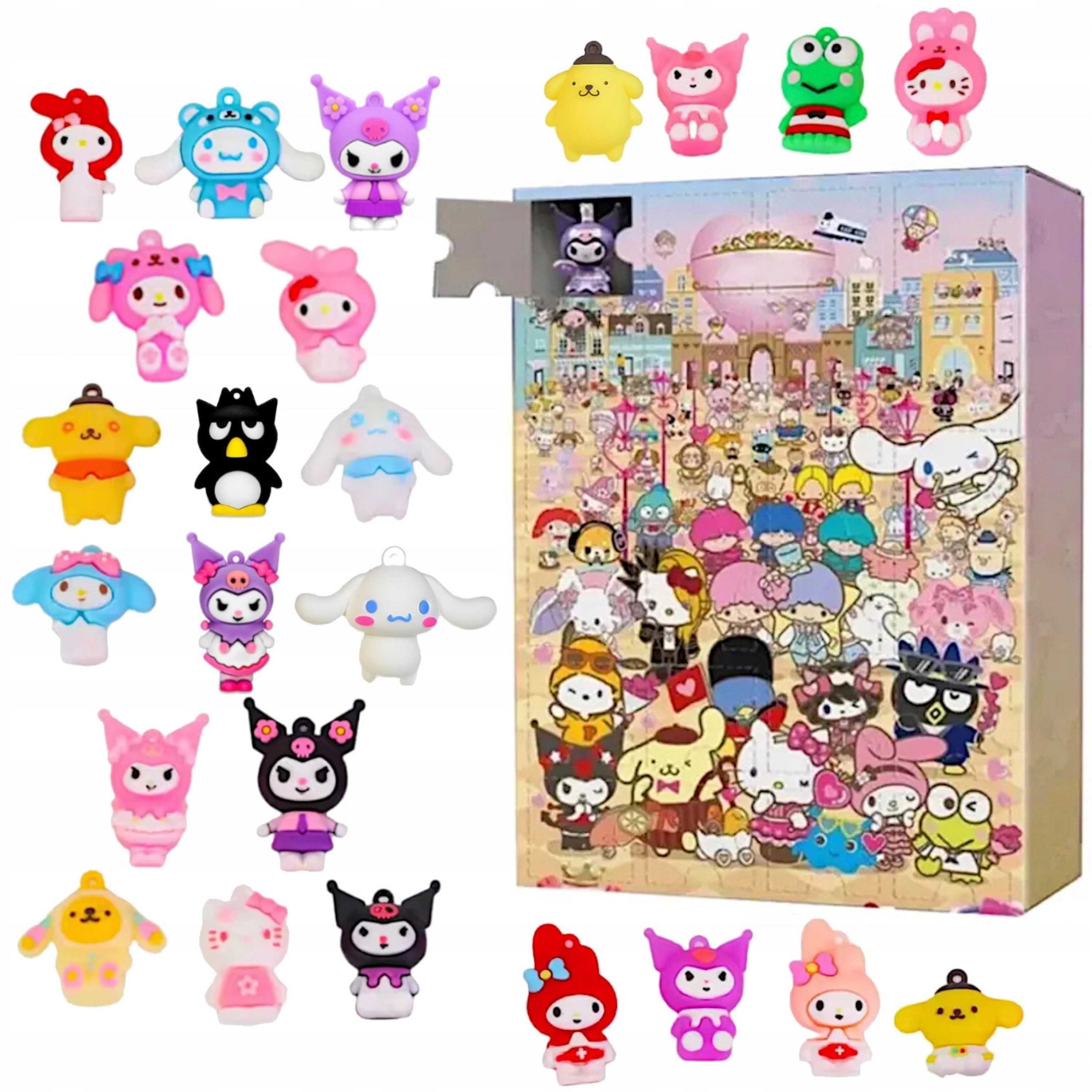 Festivalartikel Adventskalender Adventskalender Kinder Kuromi Hello Figuren 24 Überraschungen Geschenk (1-tlg)