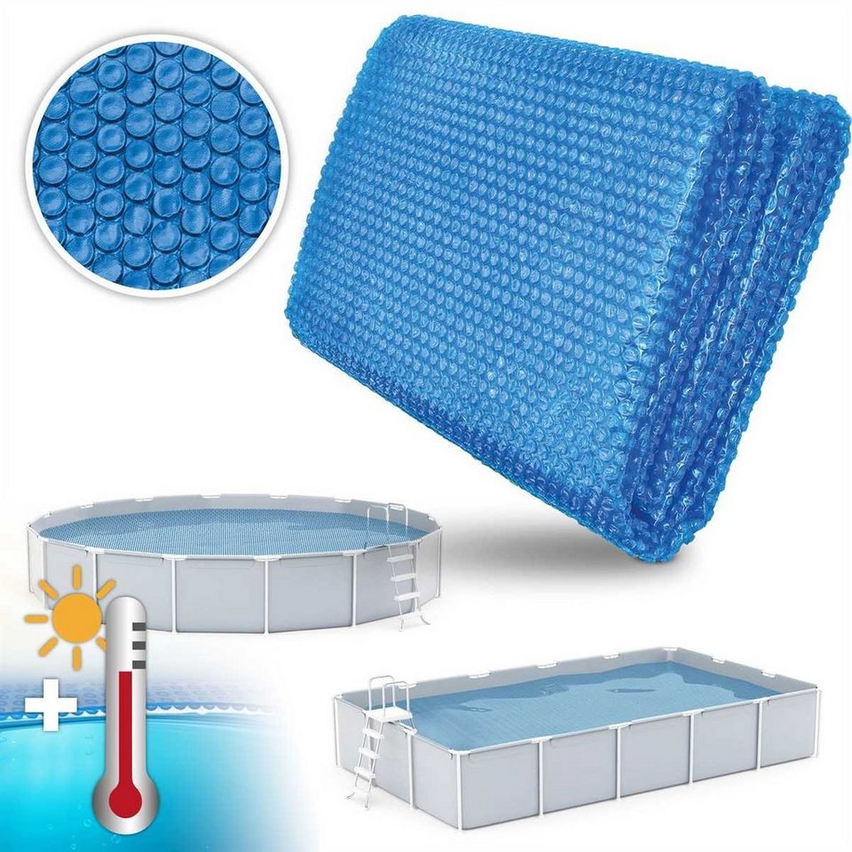 tillvex pool abdeckplane pool solarabdeckplane solarfolie starkein positiver nebeneffekt der solar abdeckplane die wasserverdunstung wird spurbar reduziert und es wird von einem schmutzeinfall geschutzt e 120 µm solarplane zuschneidbar poolheizung