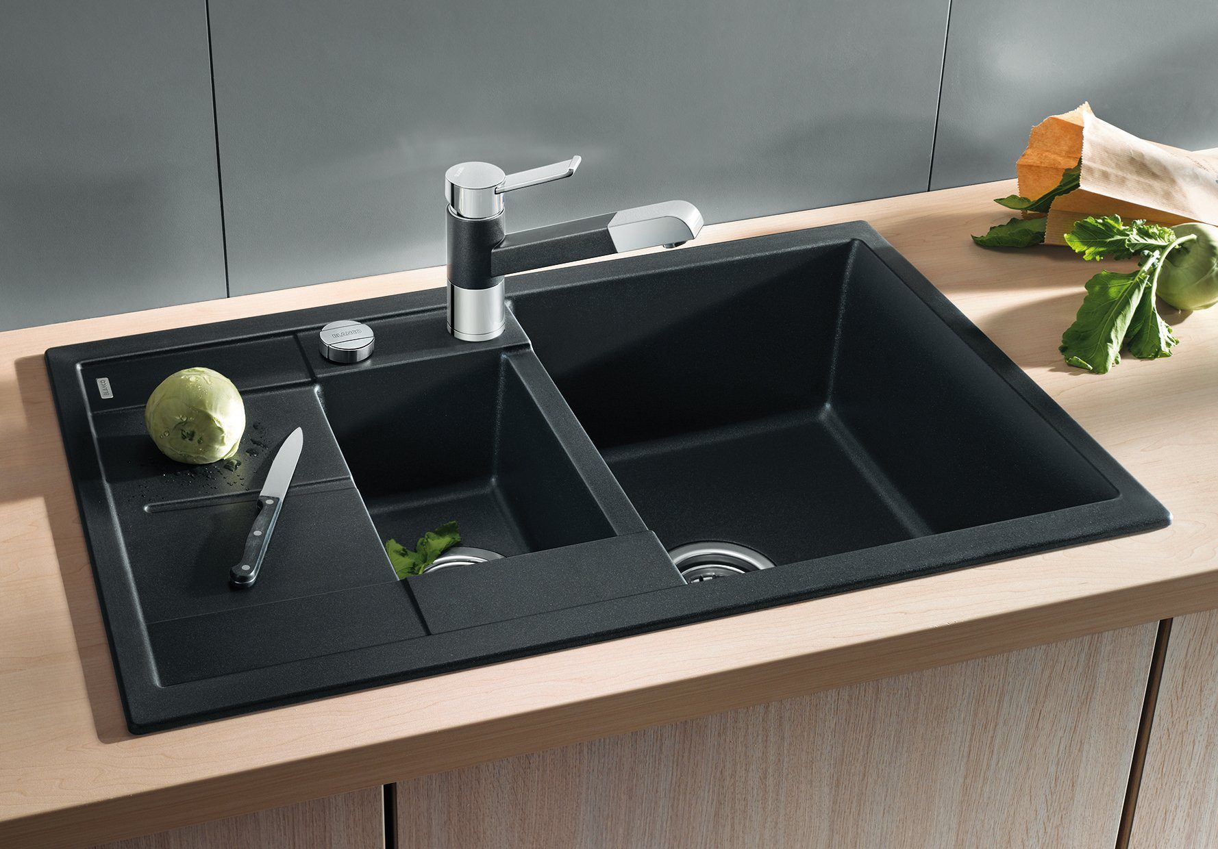 Blanco Granitspüle METRA 6 S Compact, rechteckig, aus SILGRANIT®
