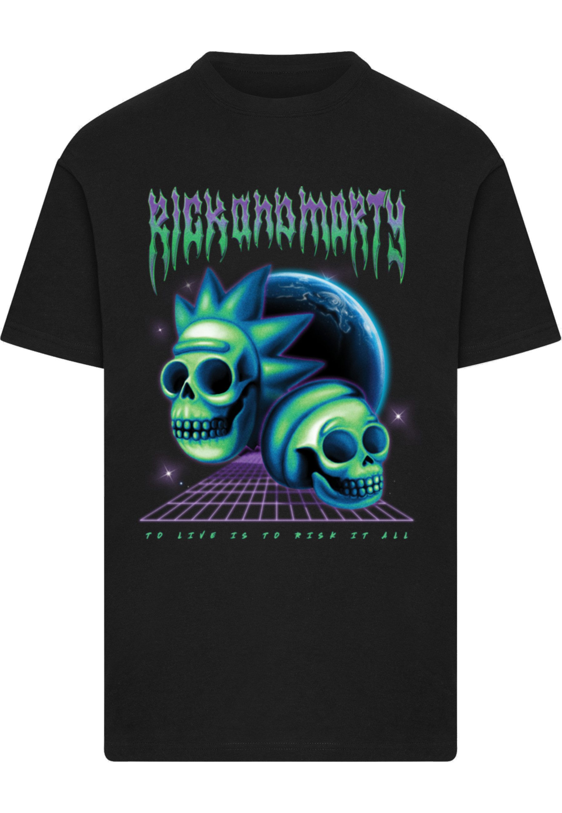 T-Shirt Merchcode Rick & Morty Skull Tee