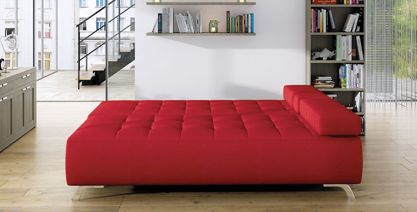 JVmoebel Sofa Design Sofa Couchen Couch Modern Luxus Sofa 2 Sitzer Möbel, Made in Europe Rot