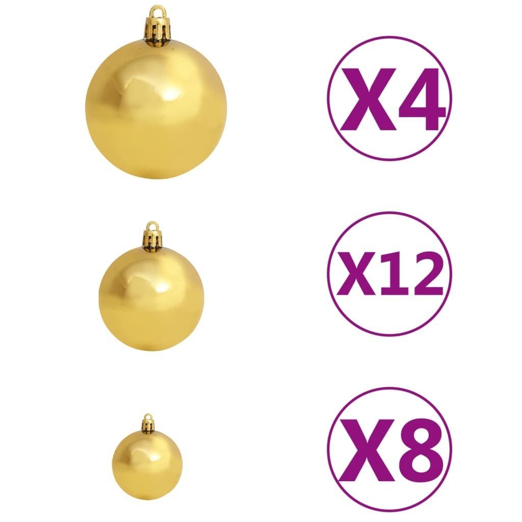 furnicato Braun/Bronze/Golden Weihnachtskugel-Set 3/4/6 cm 100-tlg. Weihnachtsbaumkugel