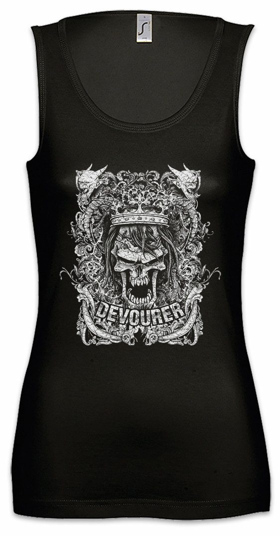 Tanktop Devourer Ärmelloses Damen T-Shirt Death Reaper Sensenmann Faucheuse