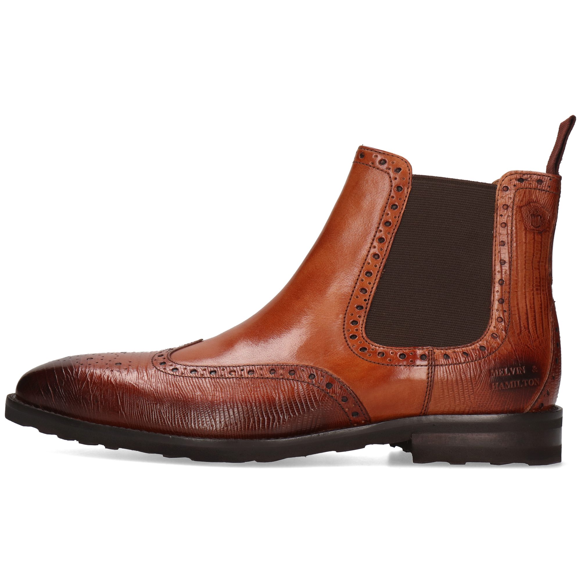 Melvin & Hamilton Flynn 2 Leder-Stiefeletten für Herren Stiefelette Flache Absätze, Echtes Leder, Vegetabile Gerbung