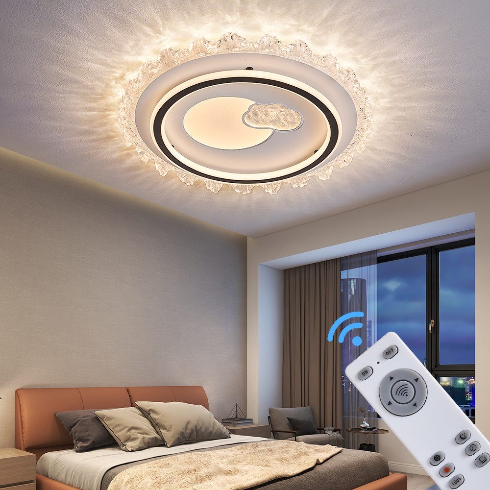 Eurotondisplay LED Deckenleuchte LED Deckenleuchte Fernbedienung/Handy-App günstig online kaufen