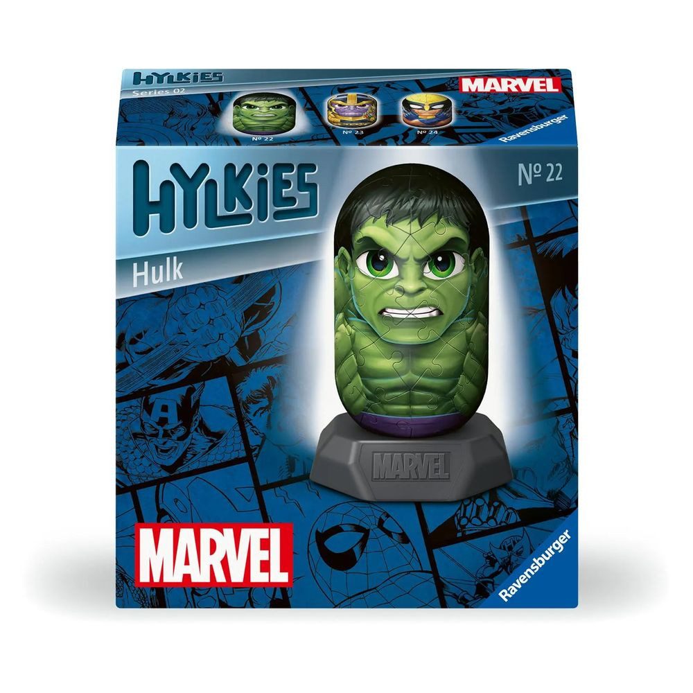 Ravensburger Puzzle Hylkies Marvel Heroes Hulk Sammelfigur, Puzzleteile