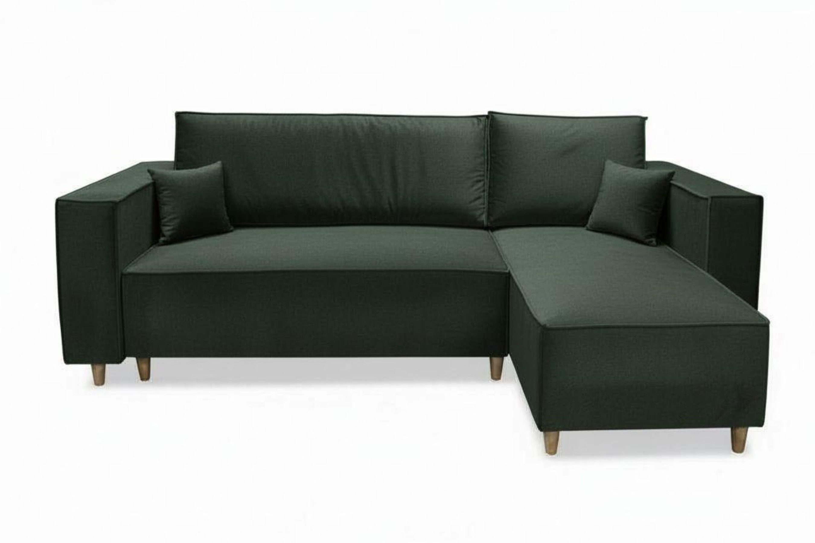 MARPUR Ecksofa RIO, Velourstoff, Bettfunktion und Bettkasten