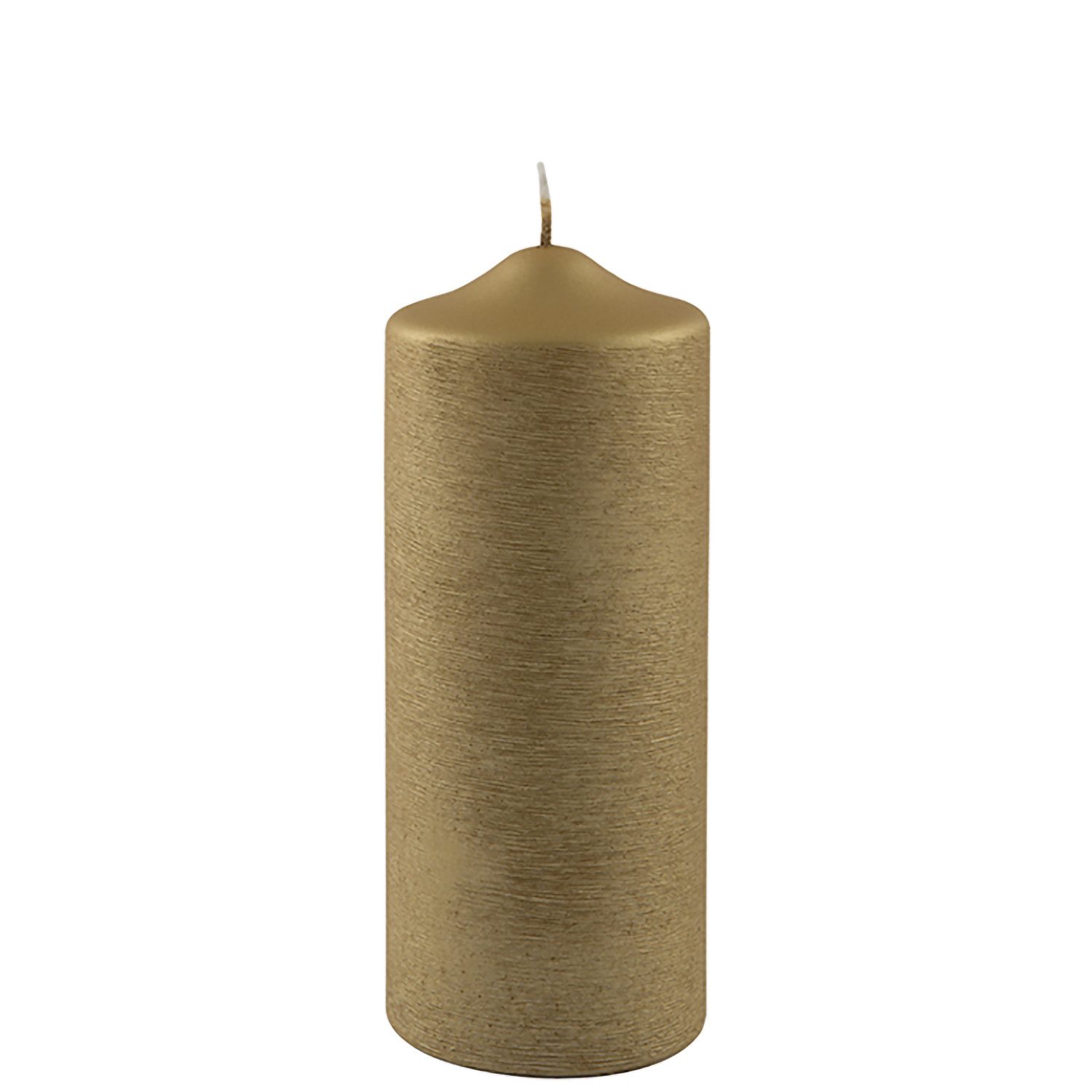 Fink Adventskerze FINK Stumpenkerze Candle - gold - H. 20cm x D. 8cm (1 Stück)