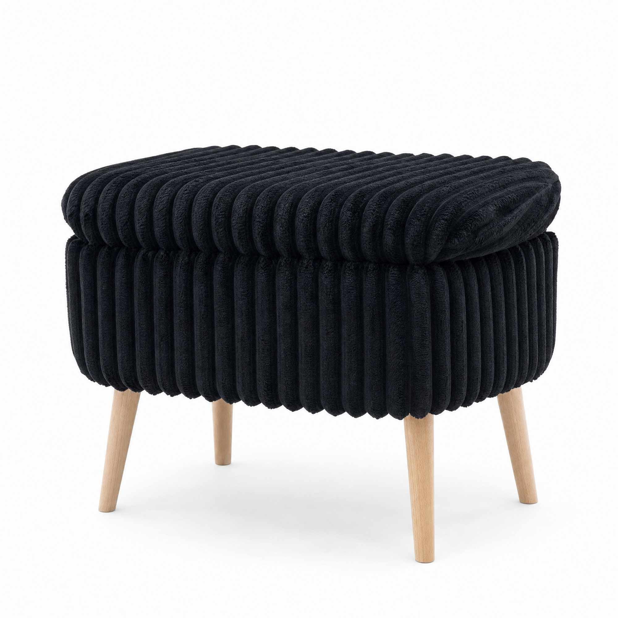 Skye Decor Pouf Mini Oslo (1-St), Kompakter Polsterhocker, mit Stauraum