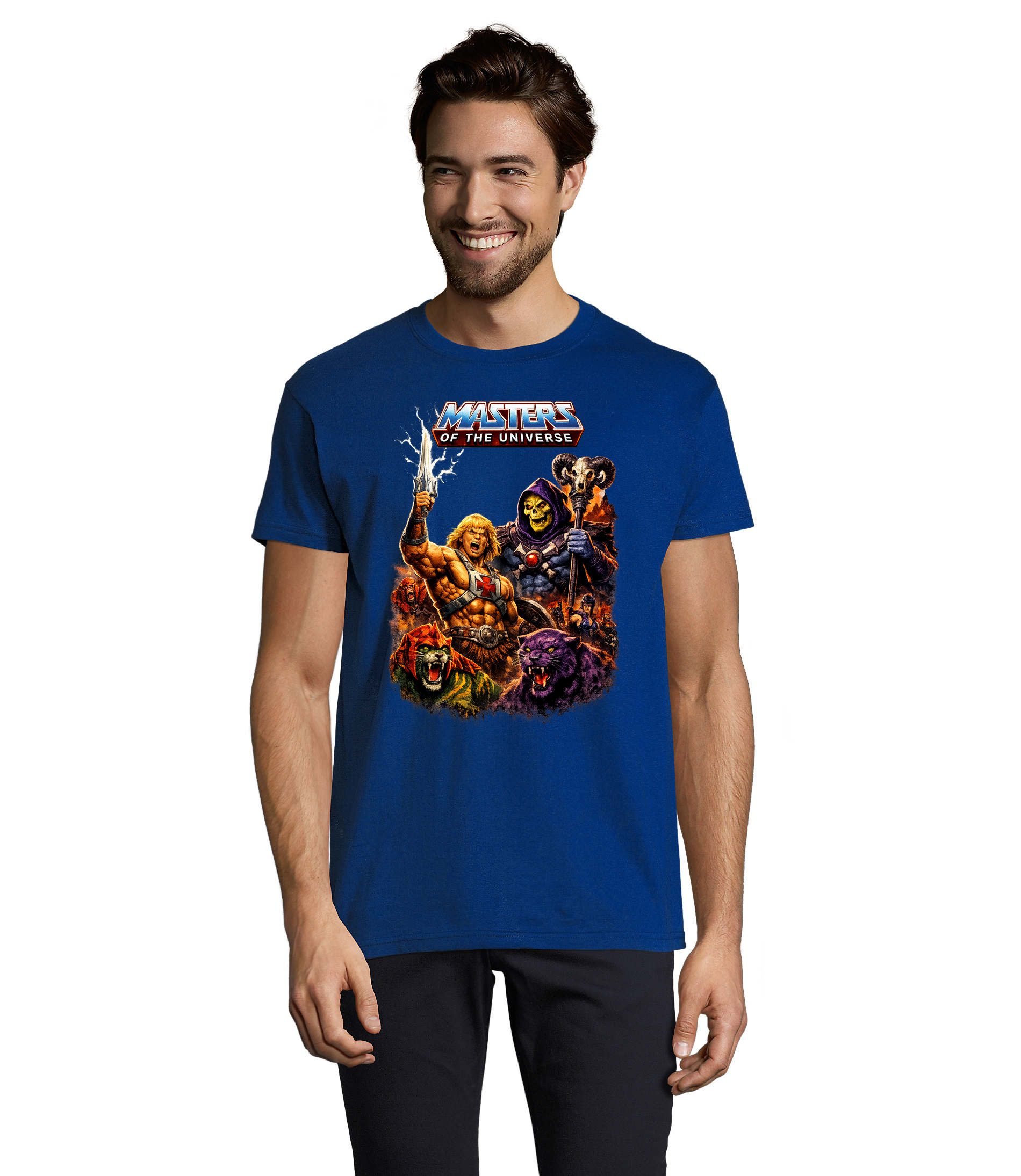 T-Shirt Masters of the Universe He-Man Retro Motiv Herren T Shirt Rundhals