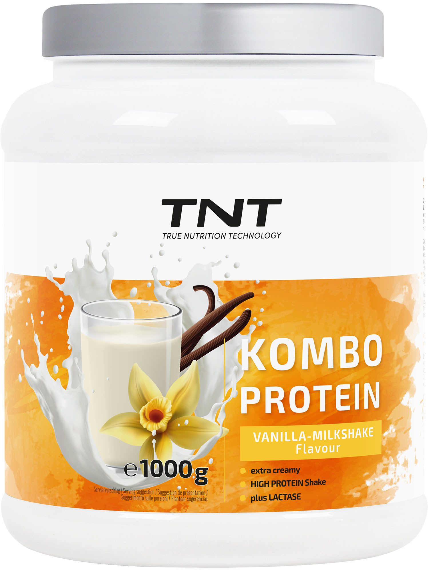 TNT (True Nutrition Technology) Kombo Protein - Extra cremige Konsistenz - mit Flohsamenschalenpulver Pulver
