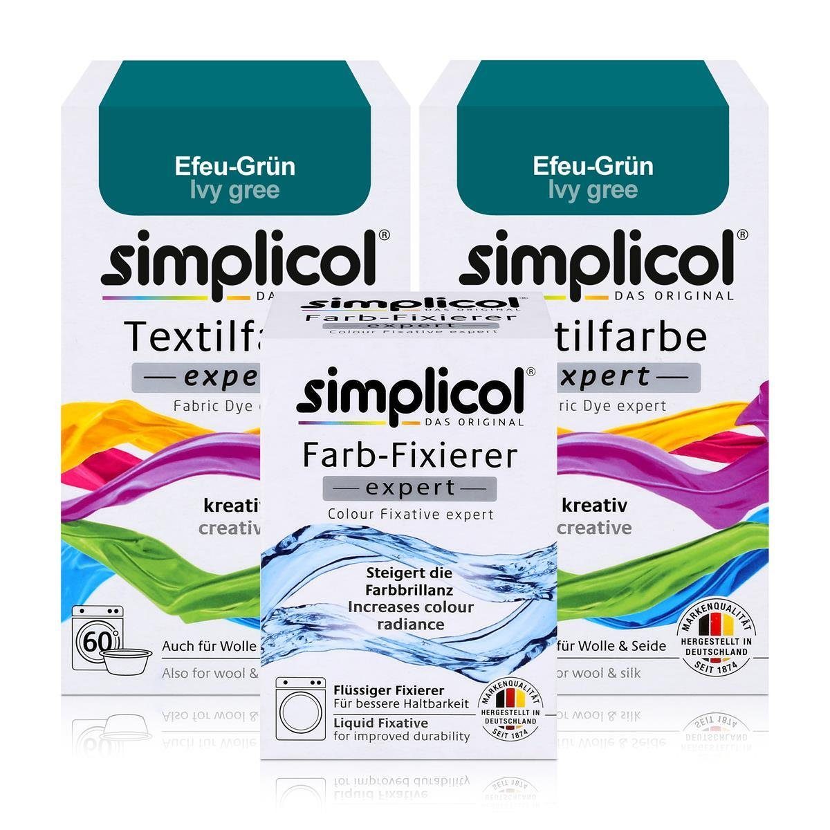 Simplicol Colorante Per Tessuti Intenso (Velluto Nero) - Confezione Completa Per Lavatrice, Adatto A Cotone E Lino