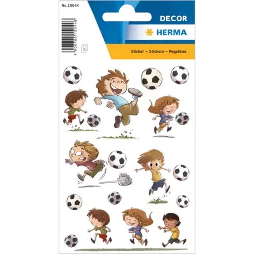 HERMA Etiketten Sticker Fussballfreunde 27 Motive selbstklebend, selbstklebend und permanent haftend