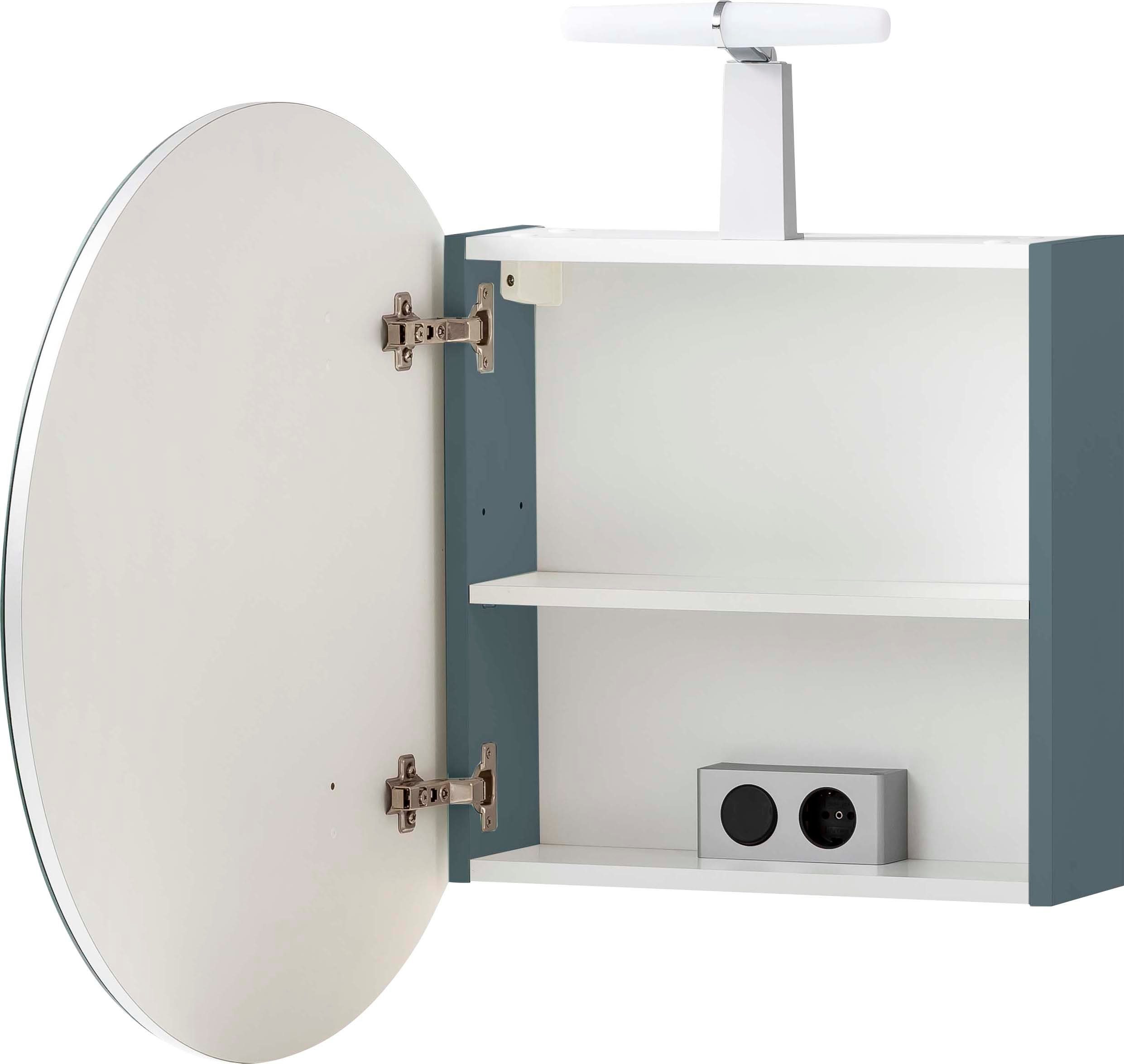 Schildmeyer Spiegelschrank Bjarne Breite 65 cm, mit LED Beleuchtung