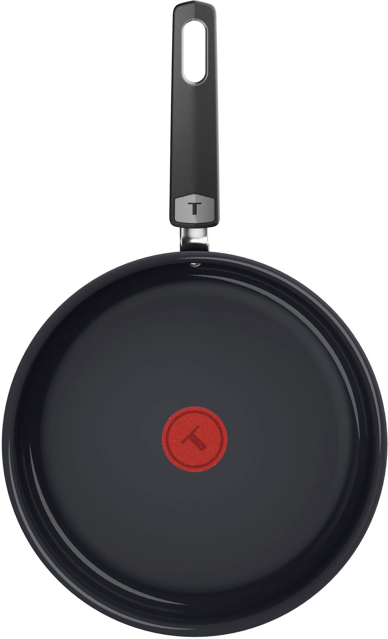 Tefal Schmorpfanne Ceramic Control Grey, Aluminium (1 Schmorpfanne 24 cm inkl. Glasdeckel), Keramikbeschichtung, Induktion, Thermo-Signal Temperaturanzeiger