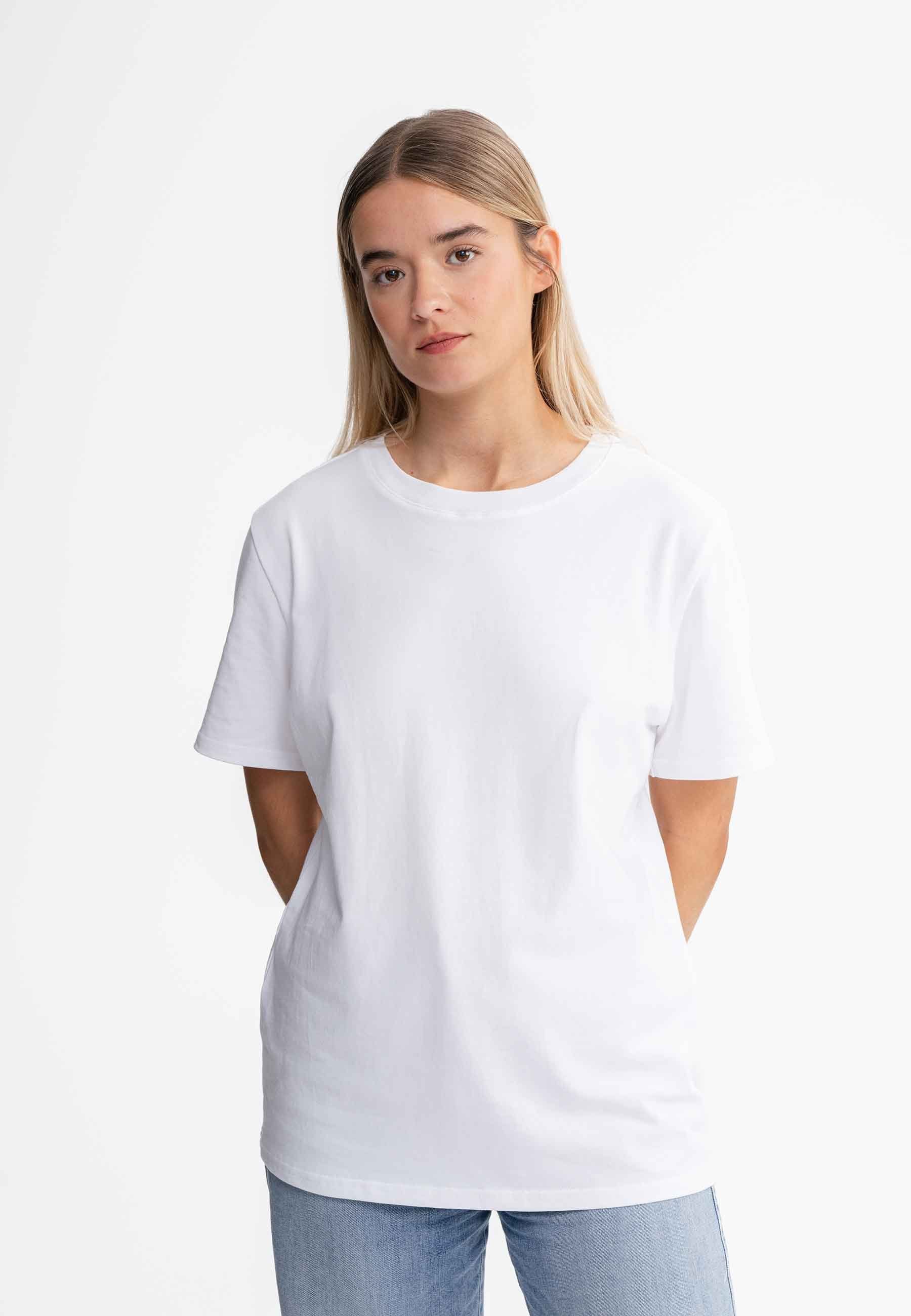 Kurzarmshirt T-Shirt schwer Style KASHVI