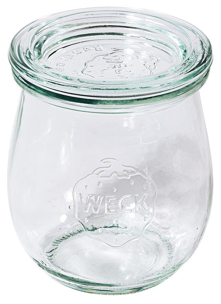 Contacto Einmachglas, Glas, (Set, 12-tlg), 12 Stück Weck Tulpenglas 220 ml Einmachglas Ø6 cm