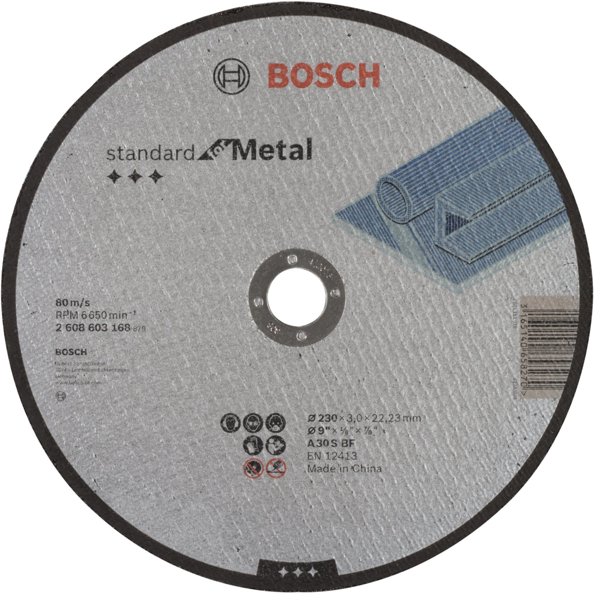 BOSCH Trennscheibe Trennscheibe Standard for Metal, Ø 230mm