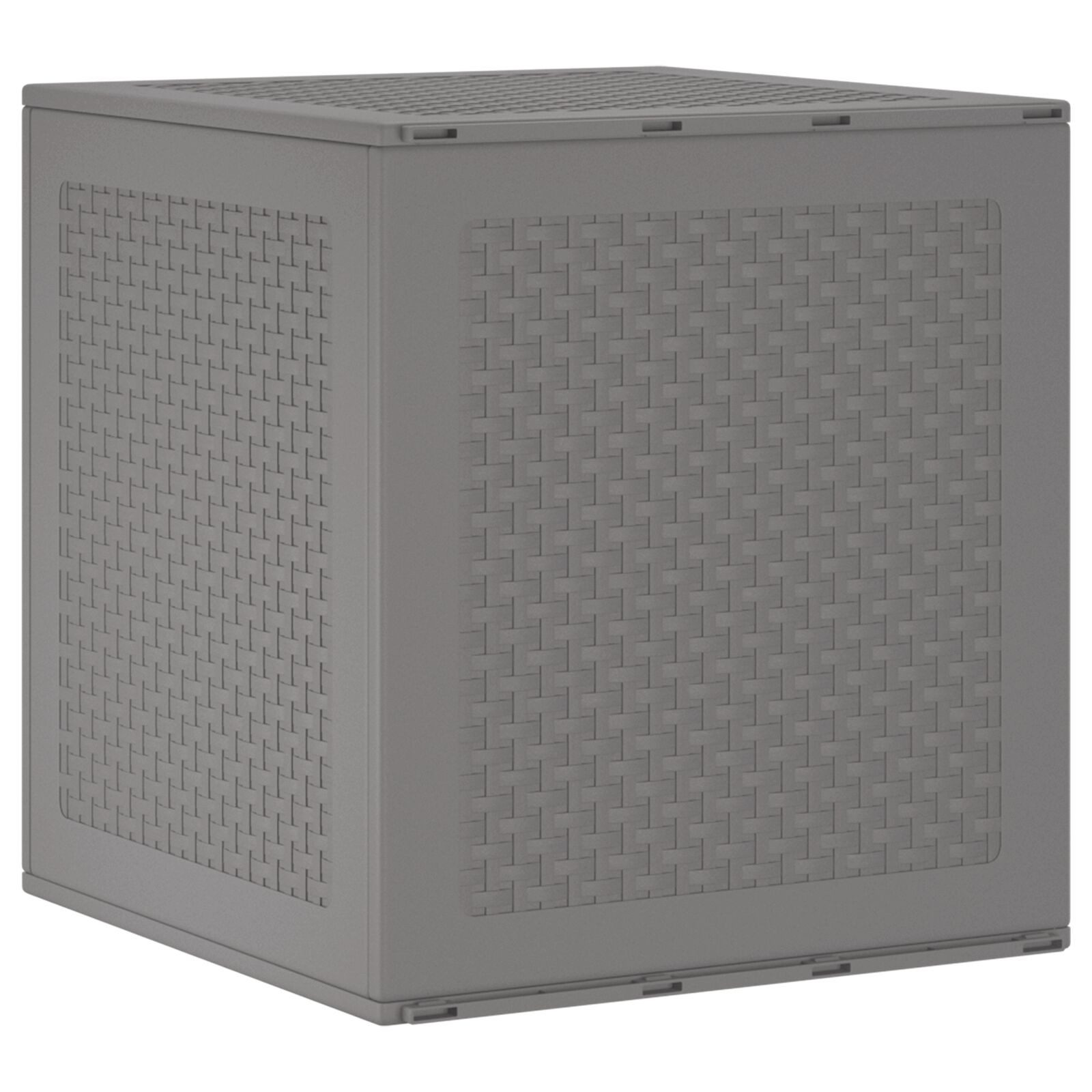 vidaXL Auflagenbox 55 x 53 x 57 cm Garten Aufbewahrungsbox Hellgrau 55x53x57 cm PP