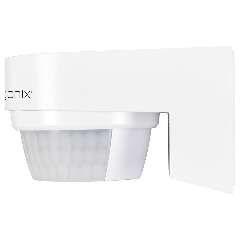 Sygonix Bewegungsmelder Wand, Oberflächenmontage PIR-Bewegungsmelder 240 ° Relais Weiß IP65