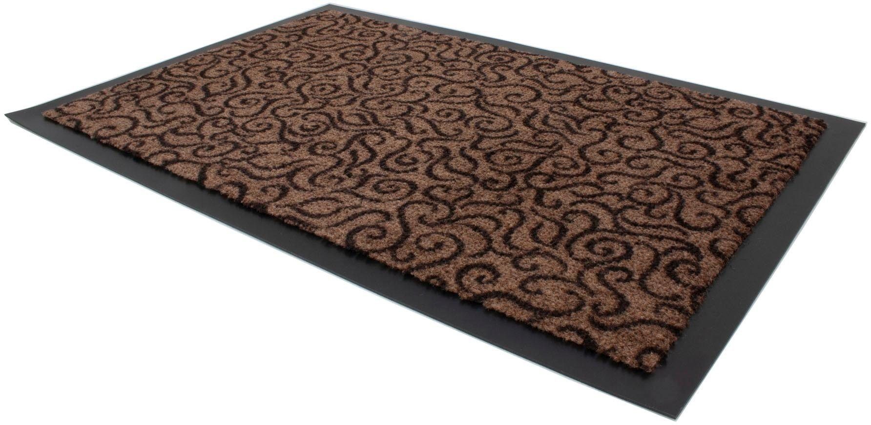 Fußmatte BRASIL, Primaflor-Ideen in Textil, rechteckig, Höhe: 6 mm, Schmutzfangmatte, In- und Outdoor geeignet, waschbar braun