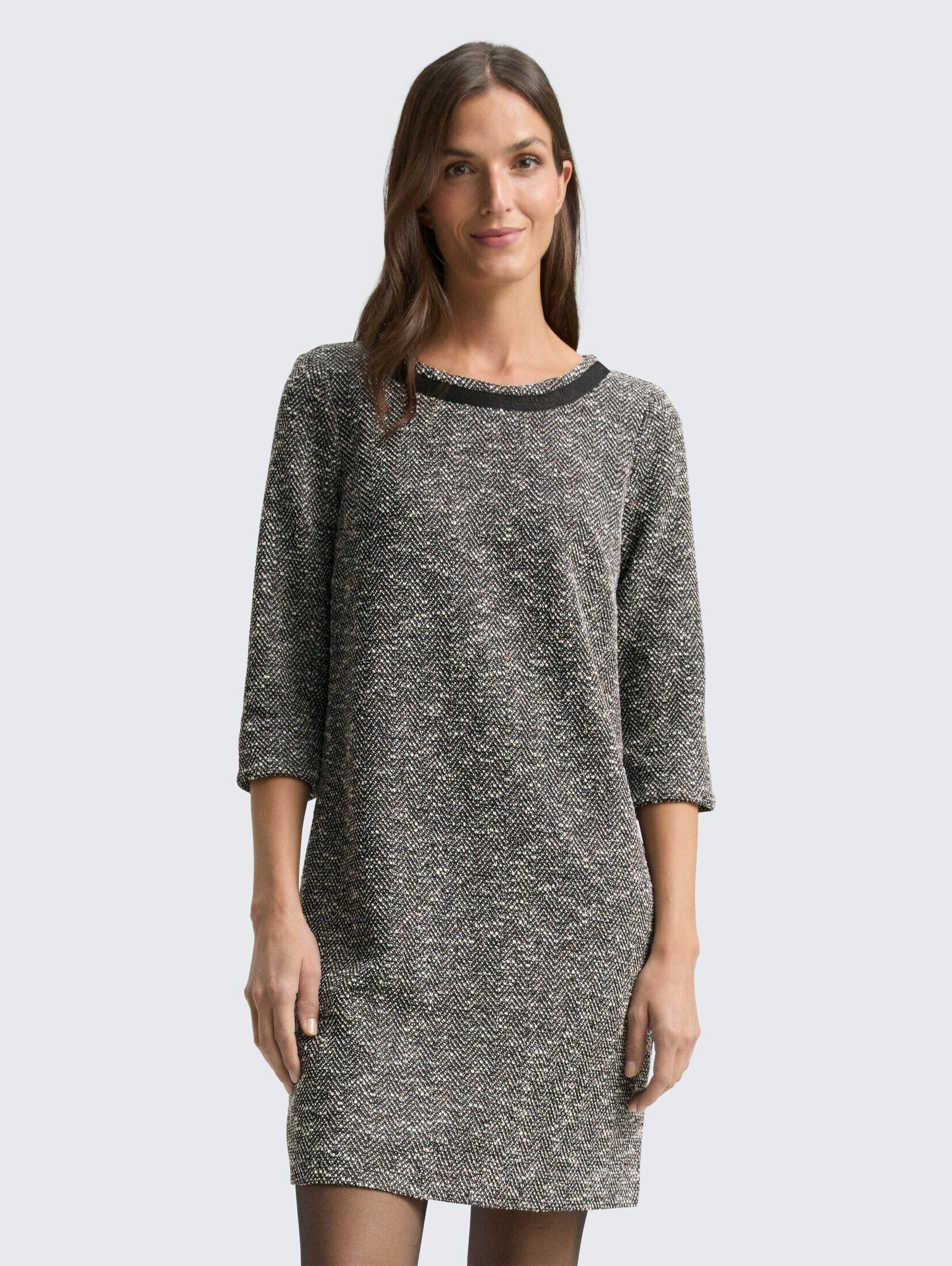 TOM TAILOR Sommerkleid Платья & Jumpsuits Bouclé Kleid mit Schleifen-Detail