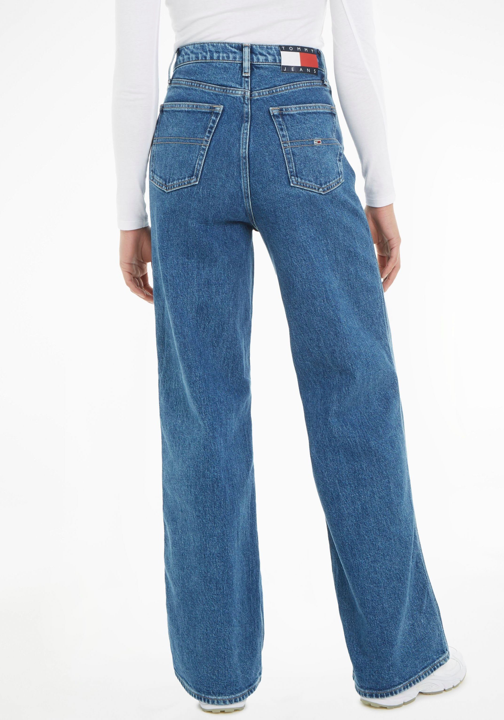 CLAIRE Jeans mid Jeans Logo-Badge BH4116 WD Tommy Weite HGH mit Tommy blue32 Jeans