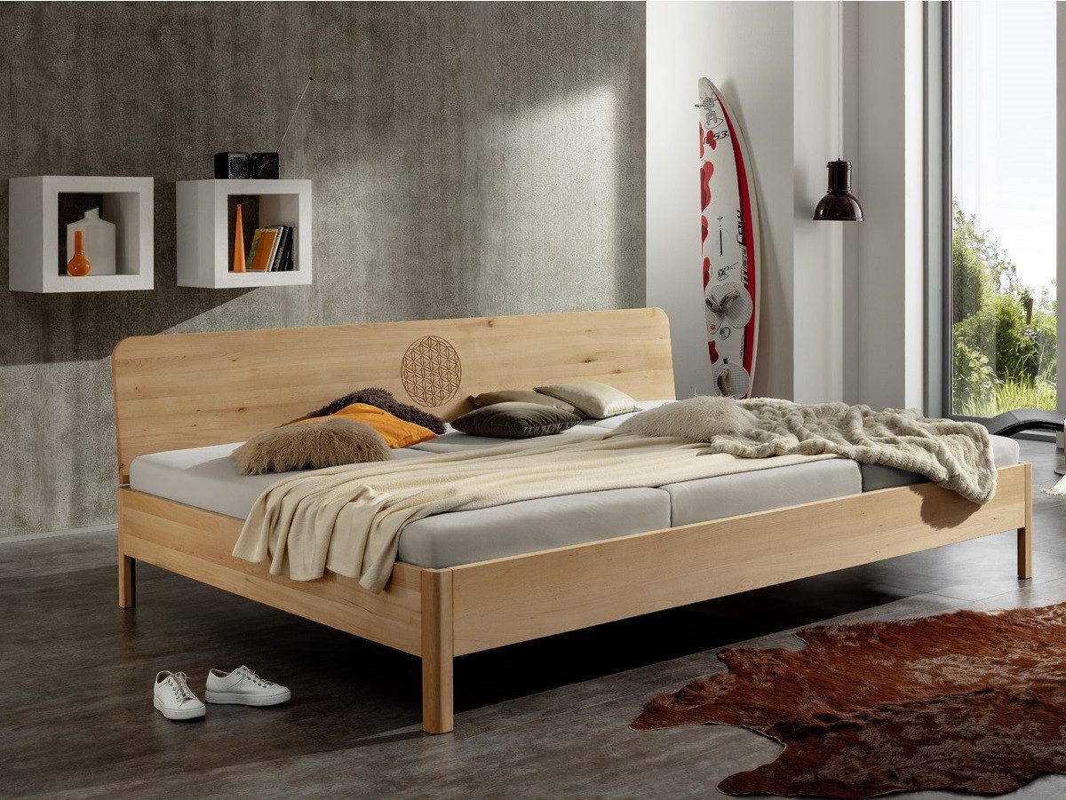 Bettkonzept Massivholzbett Familienbett Jorun, Familienbett