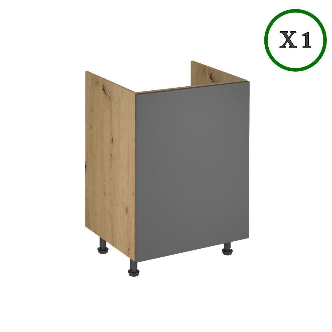 ROYAL24_MARKT Küchenzeile K18-G400 - Nexa - Luxuriöses Design mit perfekter Aufbewahrung, (Komplett Set), Premium - Modern - Exzellent.