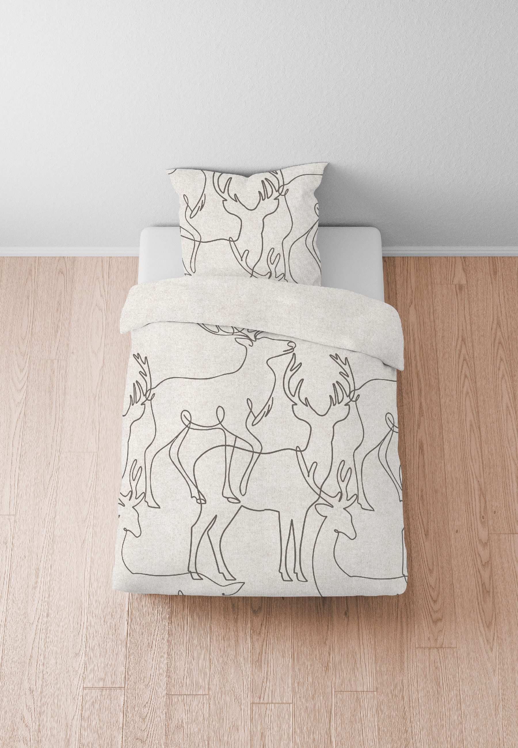 Biberna Bettwäsche 0840517, Flanell, 2 teilig, günstig online kaufen