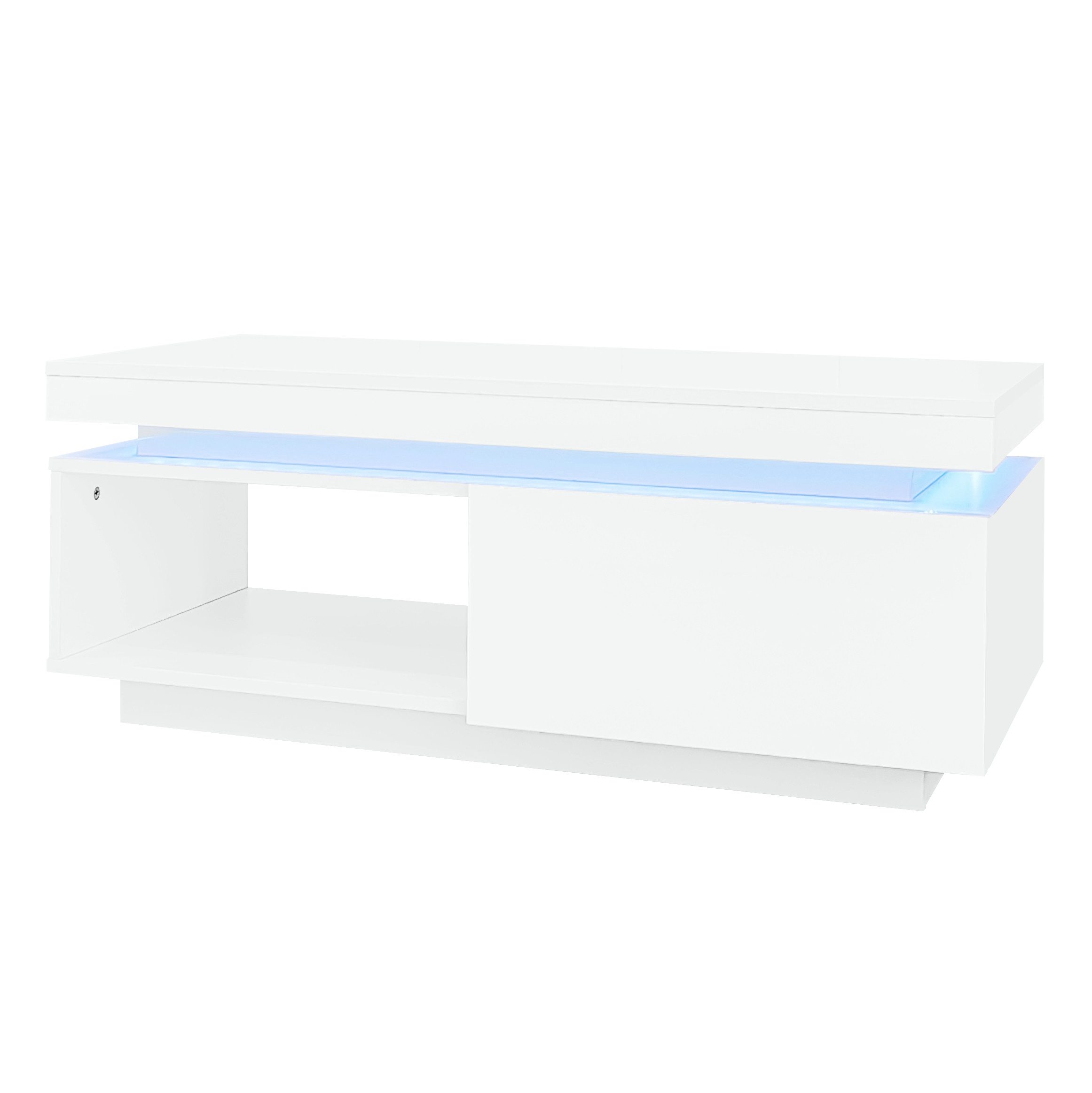 Thanaddo TV-Schrank Hochglanz-TV-Schrank-Set, TV-Schrank + Couchtisch, Wohnzimmer-Wand-Set