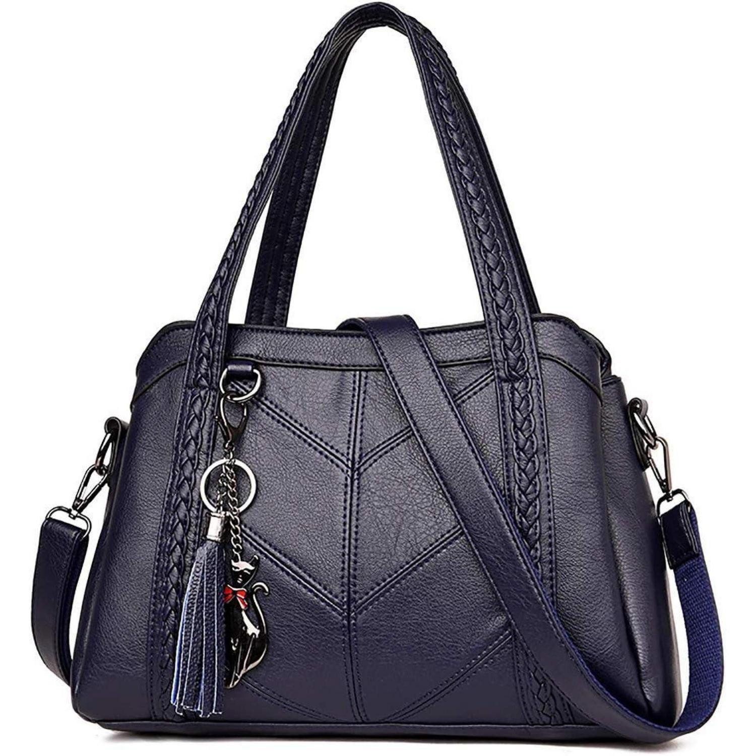 LuxusKollektion Hobo Damen Hobo Schultertasche Schultergurt Umhängetasche PU-Leder