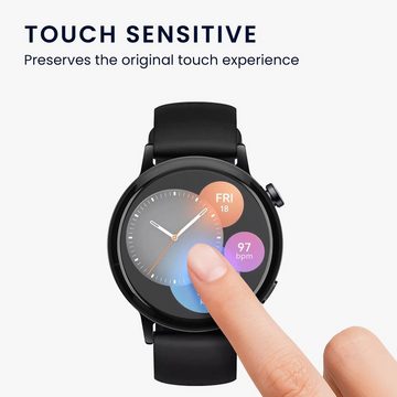 kwmobile Schutzfolie 2x Displayschutzfolie für Huawei Watch GT 3 (42mm), (1-St), Schutzfolie für Fitness Tracker - robuster Displayschutz - transparent