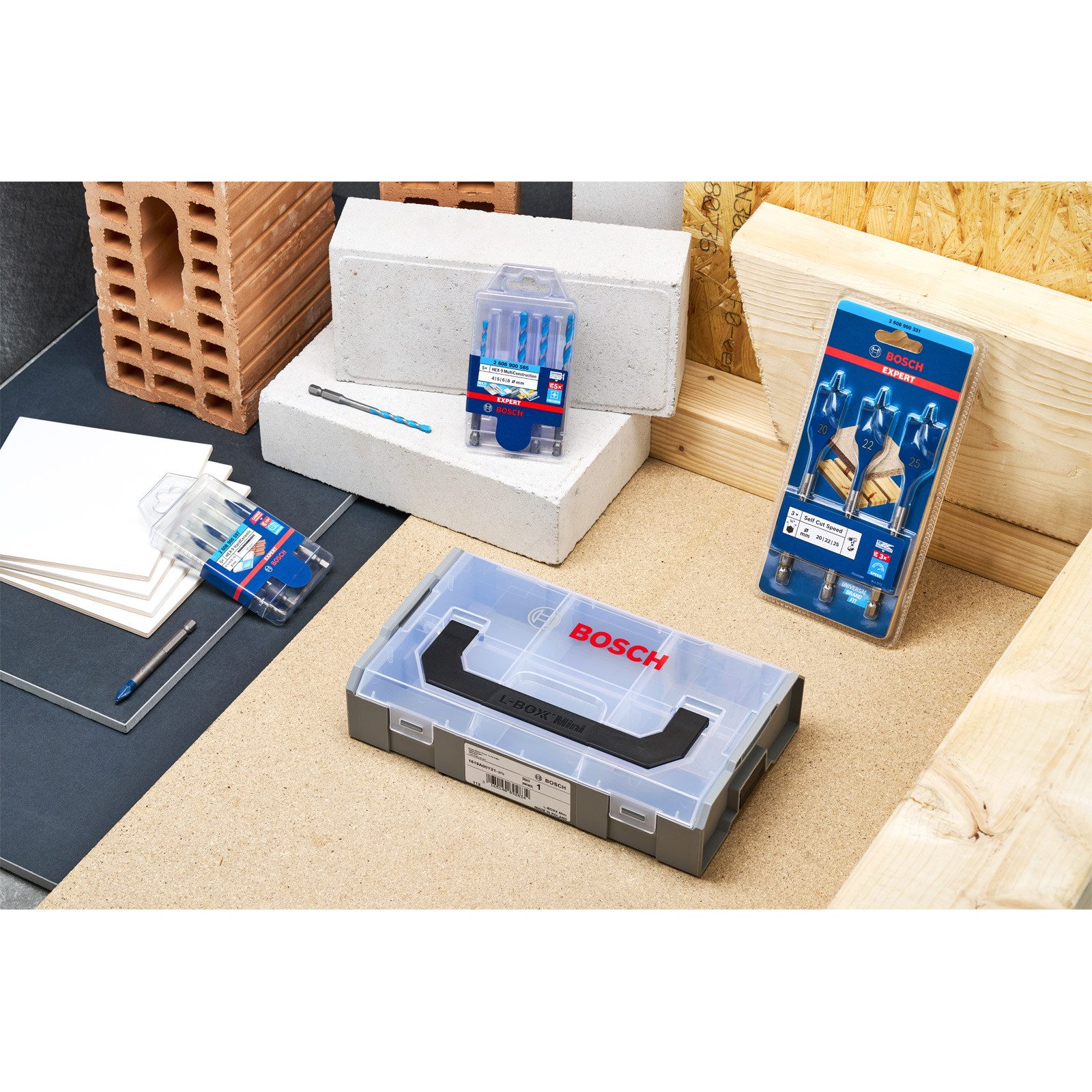BOSCH Fräsbohrer Bosch Expert Drilling Set in mini L-boxx - 0615997645