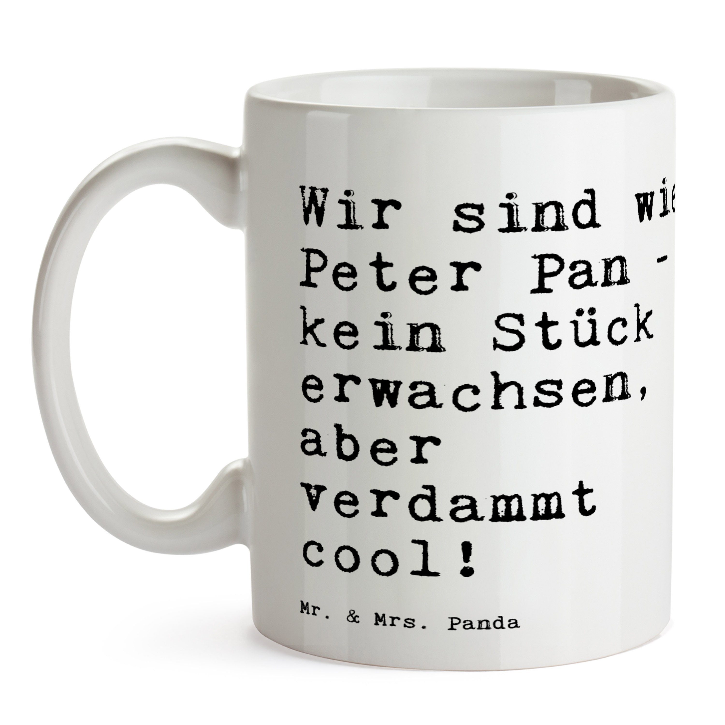 Keramik ewige & - Pete, Panda Mr. Wir - Weiß wie Jugend, Peter... Tasse Mrs. sind Freundin, Geschenk,