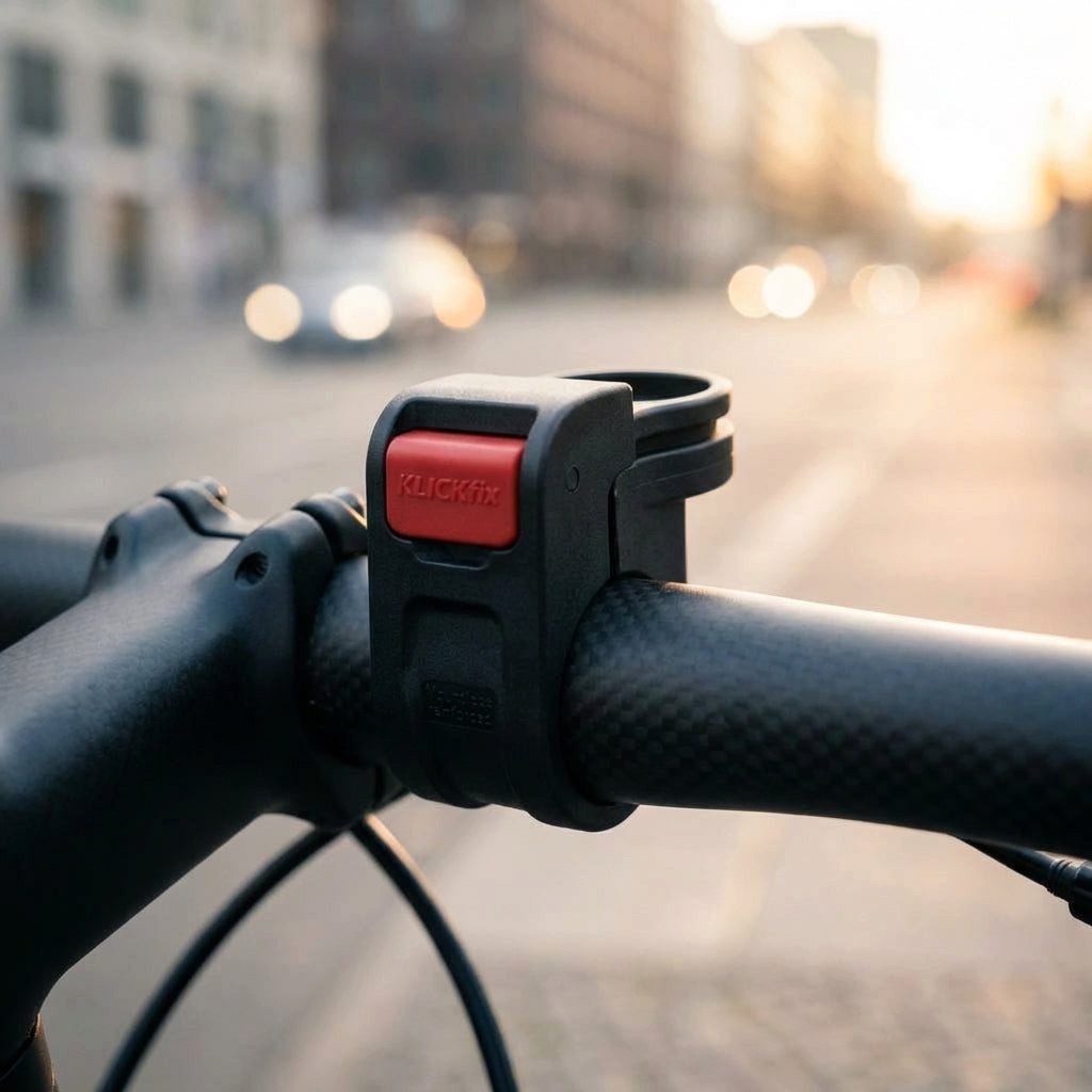 KlickFix Fahrradtasche KLICKfix Lenkeradapter Oversize 31,8 mm robuster, glasfaserverstärkter