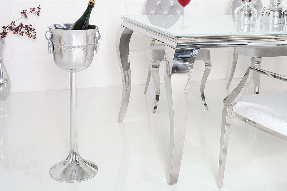 riess-ambiente Sektkühler CHAMPAGNE 75cm silber, Metall · Flaschenkühler · Weinkühler · polierte Oberfläche