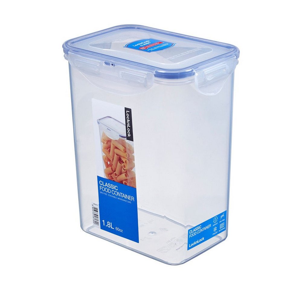 LOCK & LOCK Frischhaltedose Frischhaltedose 1,8 l Classic Special blau, Silikon, (1-tlg), Frischhaltedose, 1,8 l
