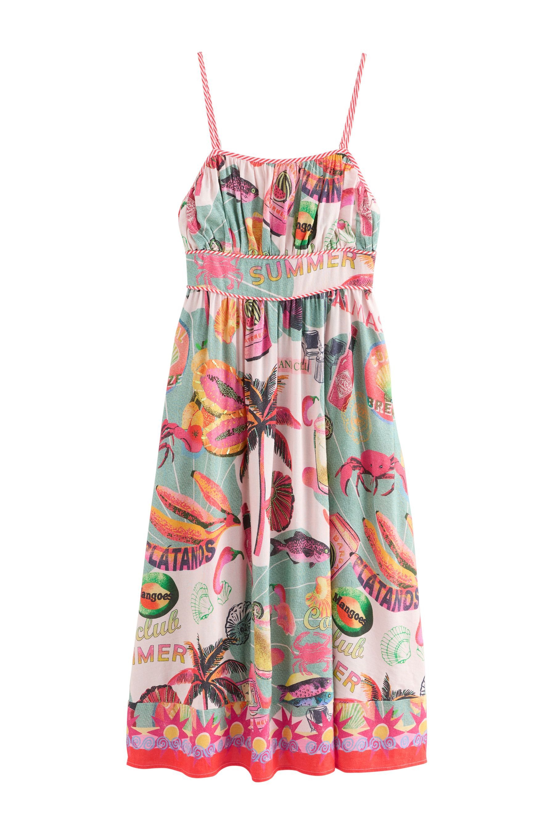 Next Midikleid Verziertes Midi-Kleid (1-tlg)