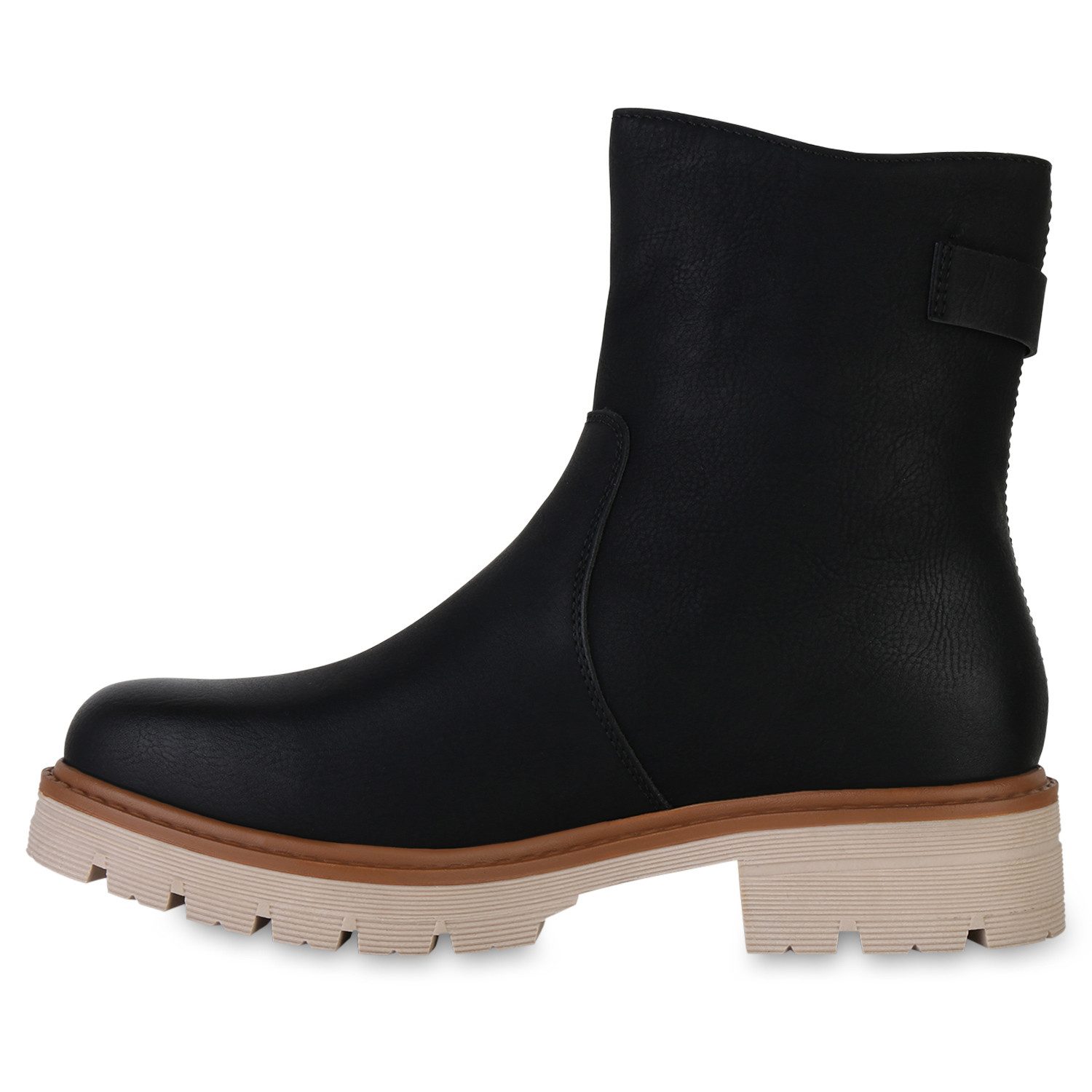 VAN HILL 841444 Stiefelette Damen Gefüttert Klassische Stiefeletten Profil- günstig online kaufen