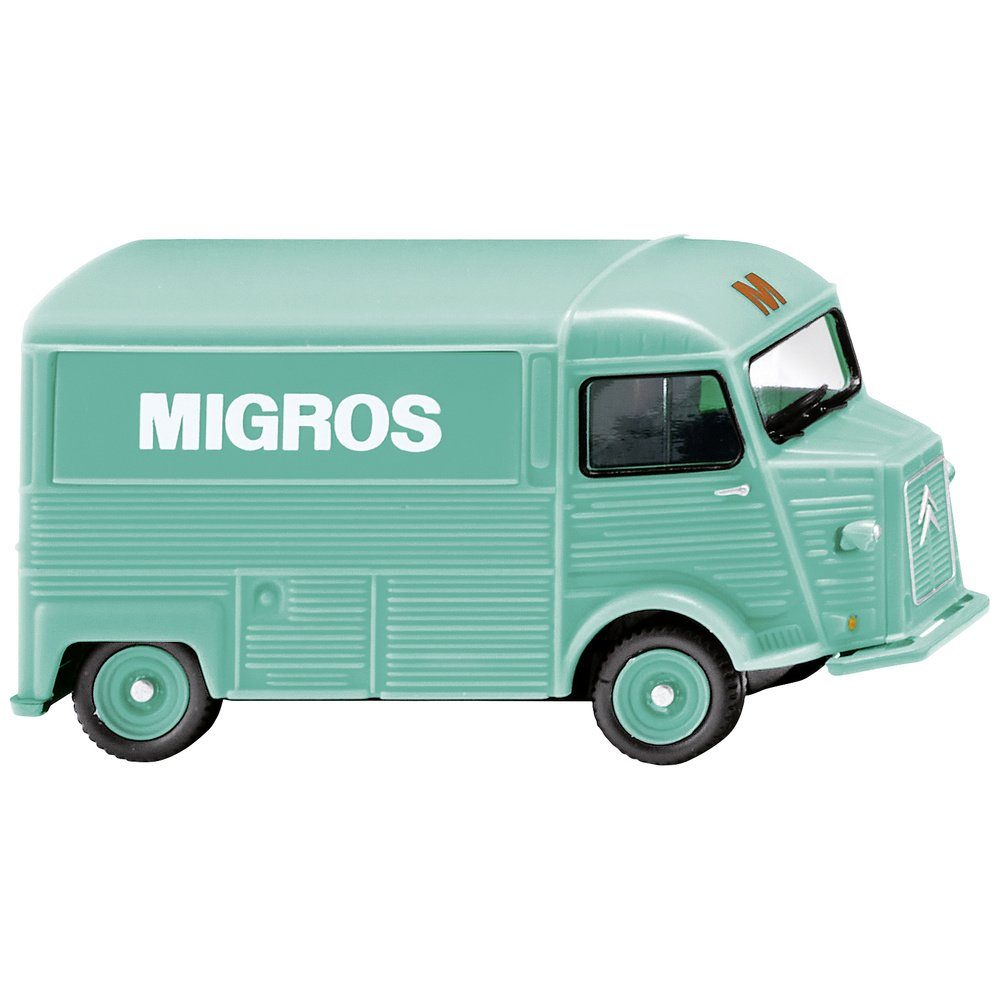 Modelleisenbahn-Straße Wiking 0262 07 H0 PKW Modell Citroën HY Verkaufswagen Migros