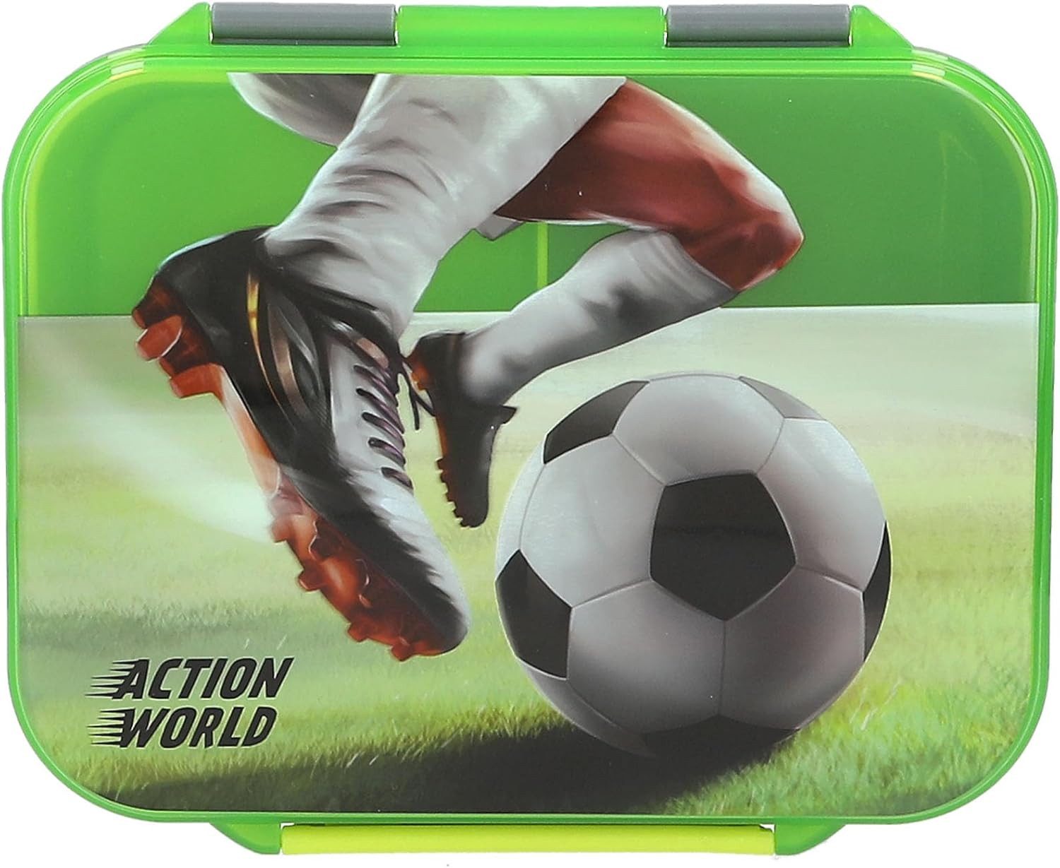 Depesche Lunchbox DEPESCHE Action World Fußball Brotdose mit Trenner