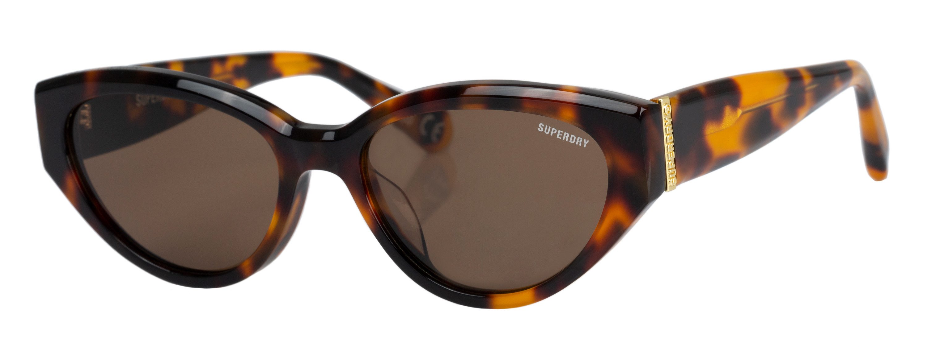 Superdry Sonnenbrille Modell 996078 Form CatEye, Logoschriftzug auf Bügel, Kunststofffassung