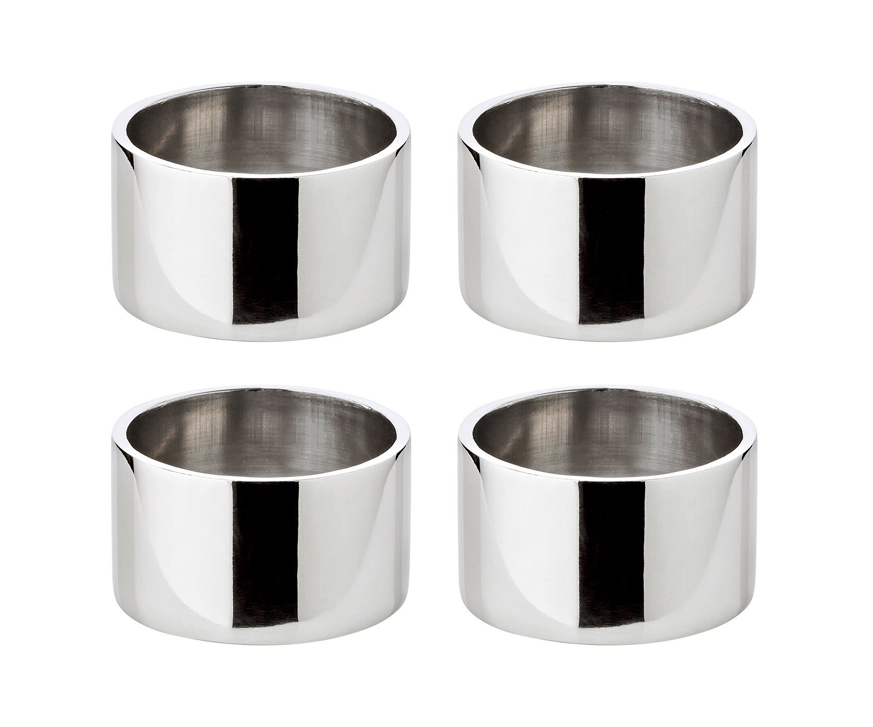 EDZARD Kerzenhalter Franz, 4er-Set, Silber-Optik, Edelstahl, günstig online kaufen