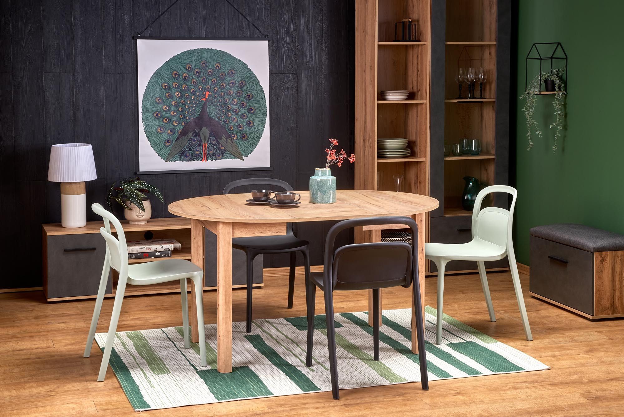 designimpex Esstisch Design Esstisch rund HA-400 ausziehbar Tisch Esstisch günstig online kaufen