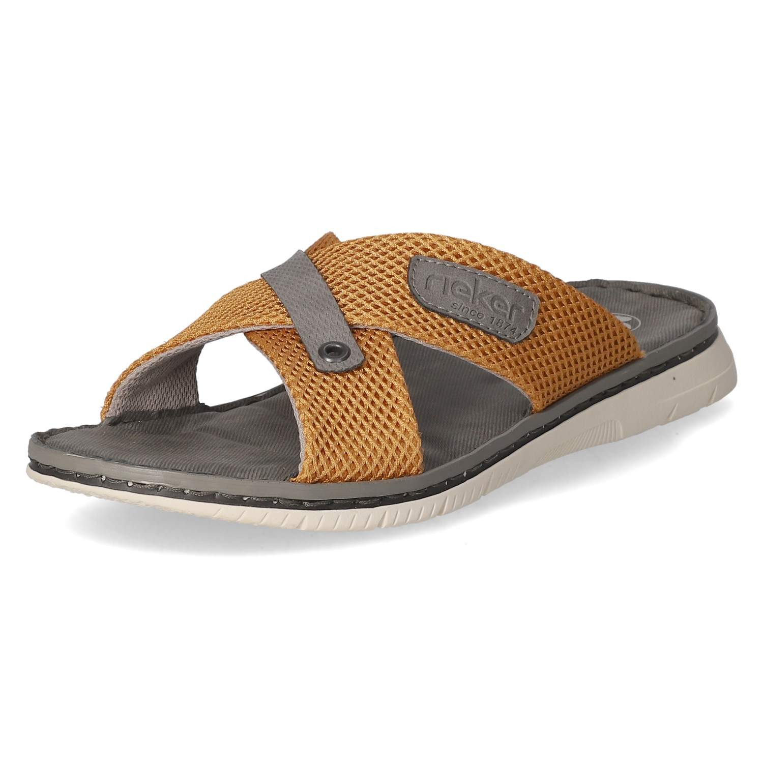 Rieker Rieker 21340-68 Herren Textil yellow Pantolette