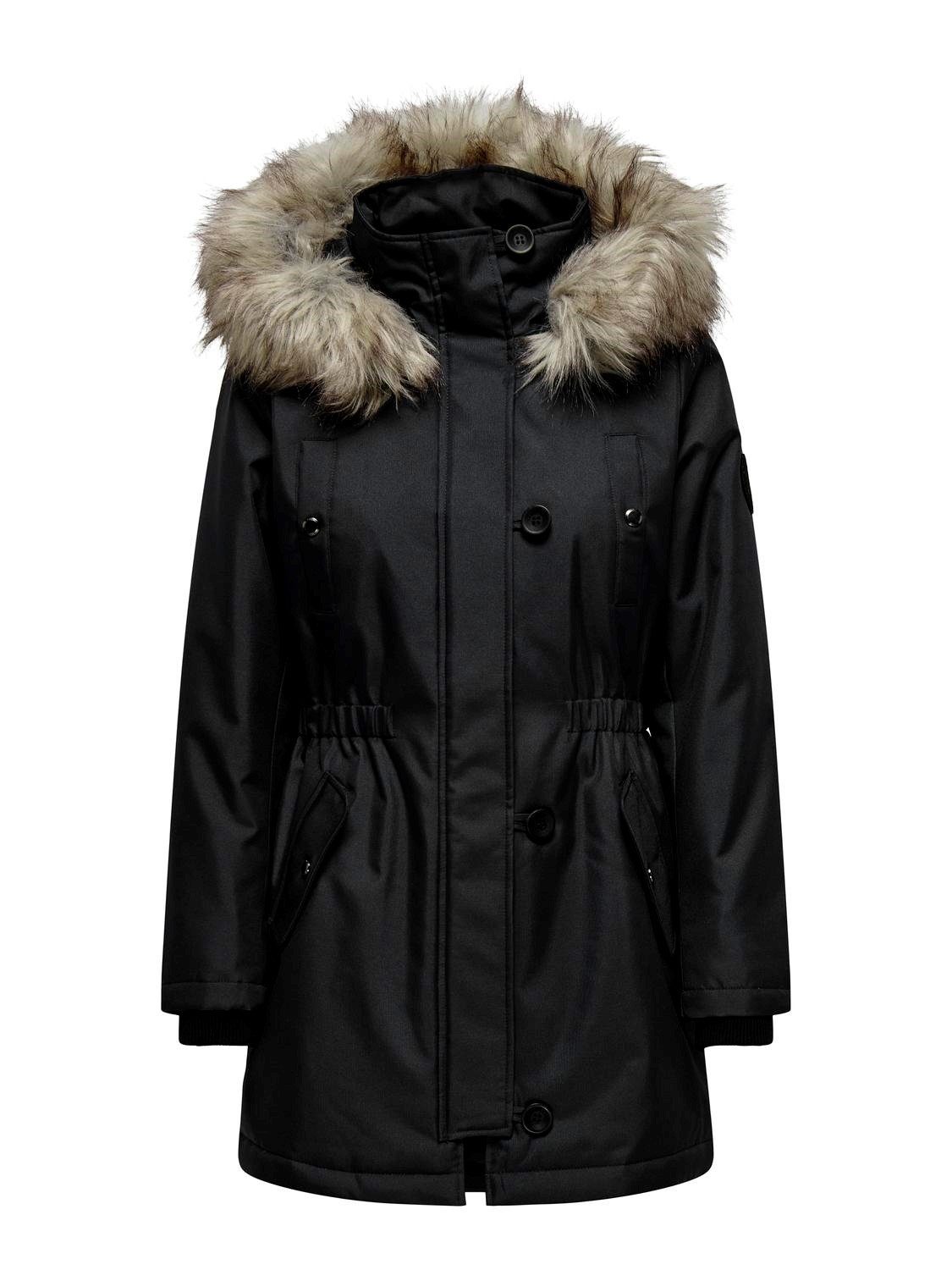 ONLY Winterjacke Only Damen Winter-Jacke OnlIris einfarbiger Parka Mantel F günstig online kaufen
