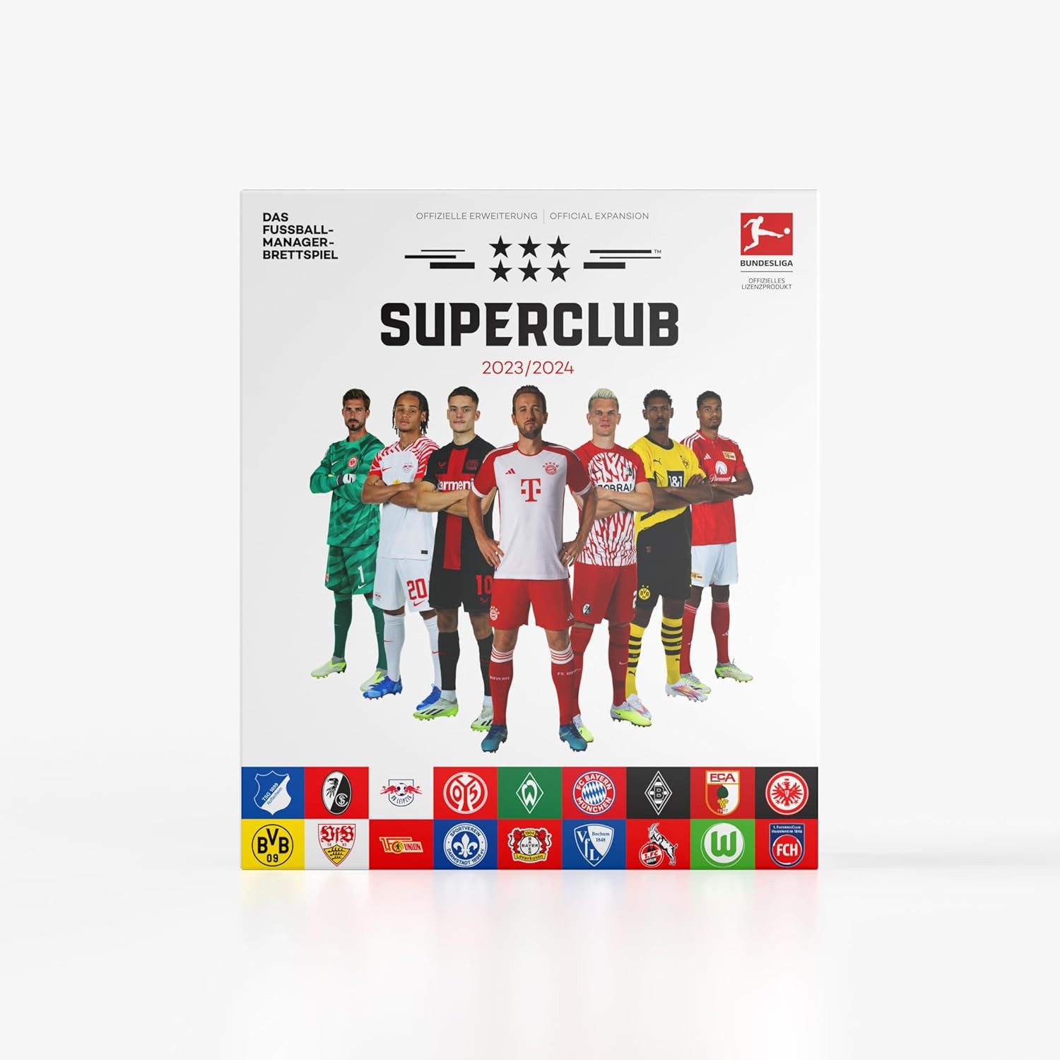 TSE Spiel Superclub Bundesliga 2023 24 Erweiterung 234 Spieler Brettspiel DE/EN